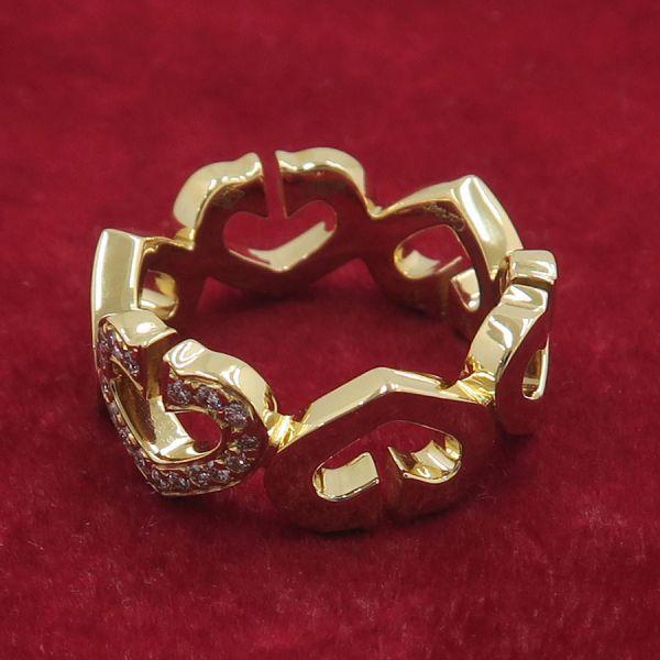 Cartier（カルティエ） Cハートリング/1モチーフダイヤ#47(日本サイズ