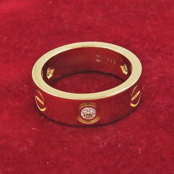 Cartier（カルティエ） ラブリング/ハーフダイヤ#48(日本サイズ7.5号 