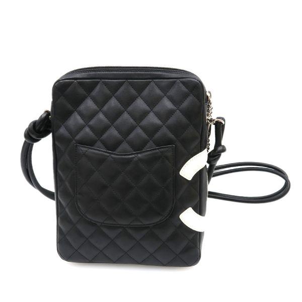 CHANELシャネルカルボライン　ショルダー CAMBON シャネル ショルダーバッグ カンボンライン ブラック ピンク