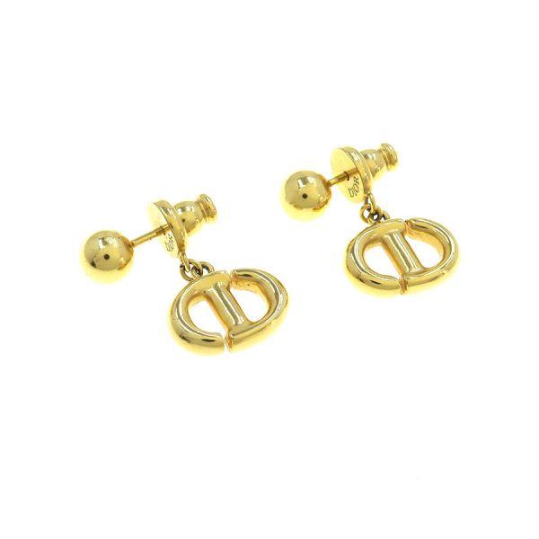 Christian Dior（クリスチャン・ディオール） CD Navy ピアス Aランク
