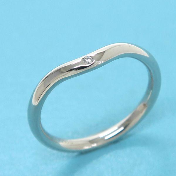 TIFFANY&Co.（ティファニー） カーブドバンドリング/ダイヤ1P#10 A