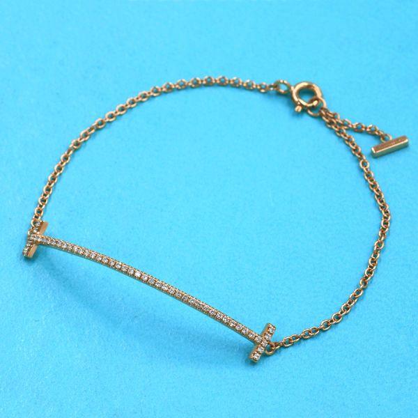 Tiffany & Co. スマイルダイヤブレスレット TIFFANY&Co.（ティファニー） Tスマイルダイヤブレスレット Aランク