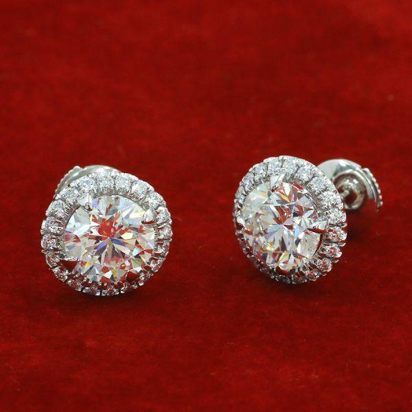 Cartier カルティエ デスティネダイヤピアス/D1.11ct/D1.10ct Aランク  