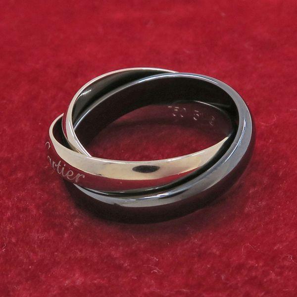 Cartier（カルティエ） トリニティリング/セラミック#51(日本サイズ11