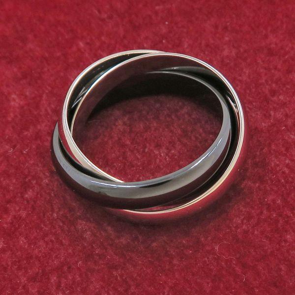 Cartier（カルティエ） トリニティリング/セラミック#51(日本サイズ11
