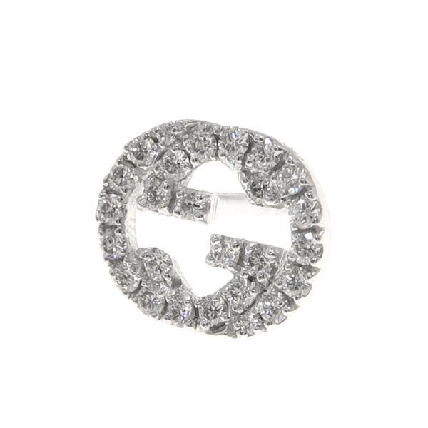 GUCCI（グッチ） インターロッキングスタッズダイヤピアス Aランク
