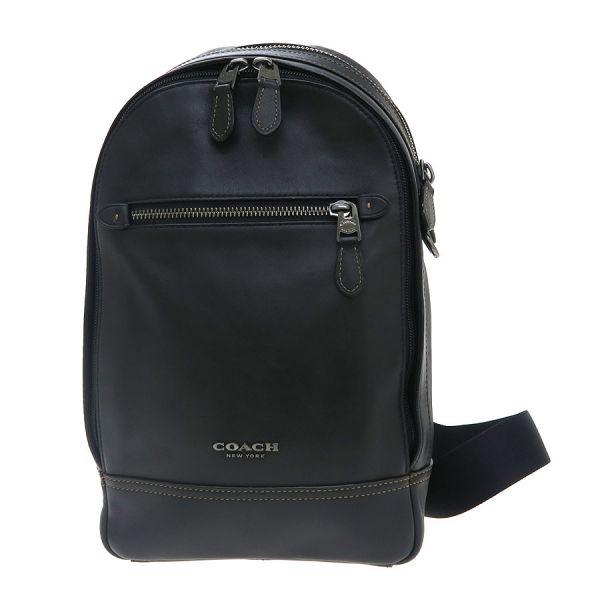 【値下げ】Coach グラハム　レザースリングバッグ COACH（コーチ） グラハムレザー スリング ボディバッグ Aランク
