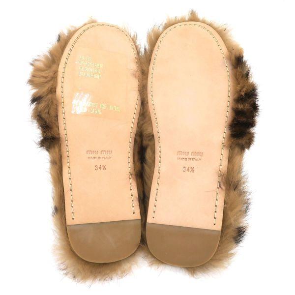 miumiu ファーサンダル miu miu（ミュウミュウ） ファーサンダル Aランク. : 質屋さのや Yahoo
