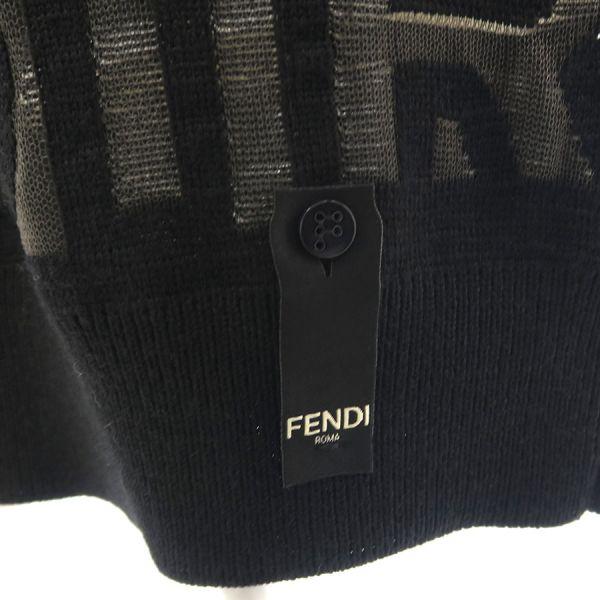 【極美品】 フェンディ × マークジェイコブス 総柄 クルーネック ニット FENDI（フェンディ） マークジェイコブス ニットトップス Bランク