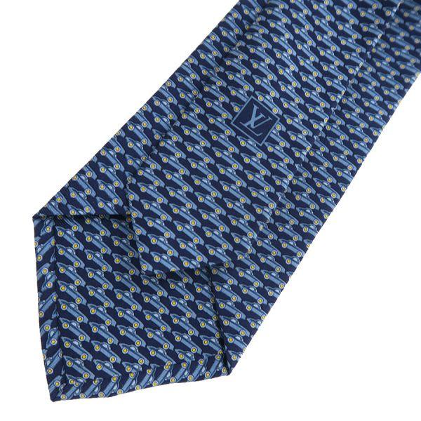 【美品】LOUIS VUITTON ルイヴィトン チェック柄 ネクタイ ルイ・ヴィトン チェック柄 ネクタイ ブラック