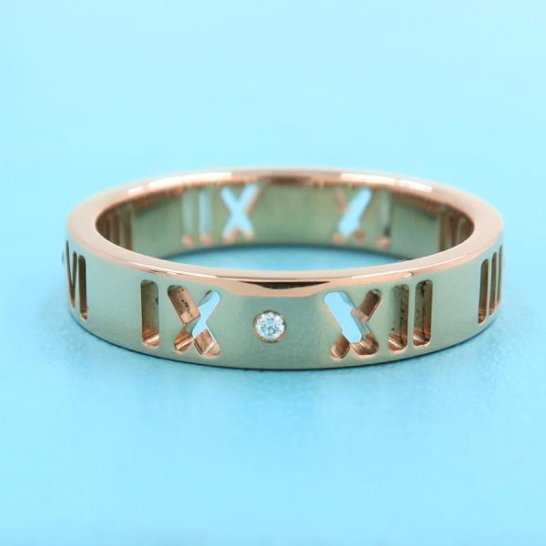 TIFFANY&Co. ティファニー アトラスリング/ダイヤ4P#7近辺 A TIFFANY&Co. ティファニー アトラスリング/ダイヤ4P#7近辺 A