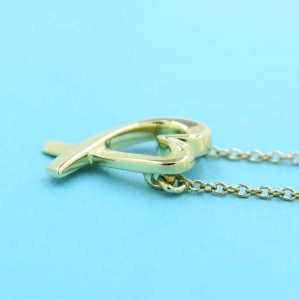 TIFFANY&Co. ティファニー ラビングハートネックレス Aランク