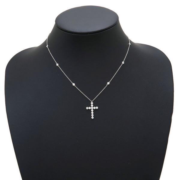 TIFFANY&Co. ティファニー ジャズクロスダイヤネックレス A TIFFANY&Co. ティファニー ジャズクロスダイヤネックレス A