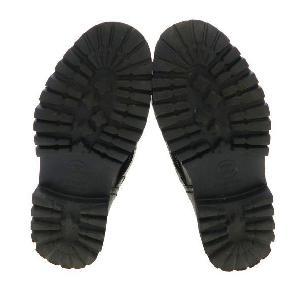 CHANEL シャネル エンジニアブーツ 黒 金具付き 楽天市場