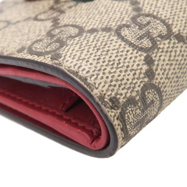 グッチ GGスプリーム･コンパクト/チェリー  476050【Bランク】【中古】 GUCCI（グッチ） GUCCI GGスプリーム 476050 チェリー 2つ折り財布