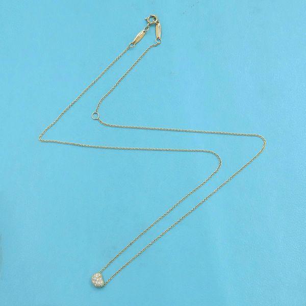 TIFFANY&Co.（ティファニー） ビーンネックレス/パヴェダイヤ/6.5MM 