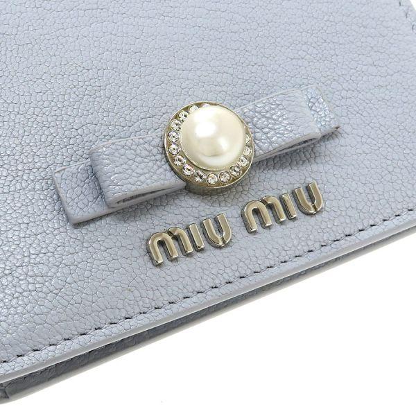 ミュウミュウ コンパクトウォレット  5MV204【Aランク】【中古】 miu miu（ミュウミュウ） コンパクトウォレット Aランク. : 質屋さのや