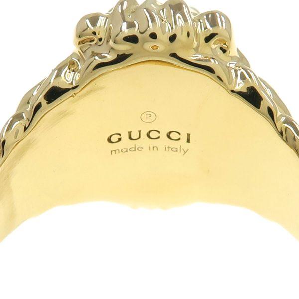 GUCCI（グッチ） ライオンヘッドリング/クロムダイオプサイド#9(日本