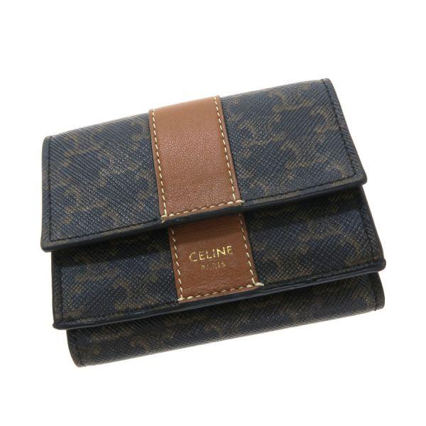R*き様 【新品未使用】セリーヌ三つ折り財布 フォールデッド コンパクトウォレッ CELINE（セリーヌ） フォールデッド・コンパクトウォレット Bランク