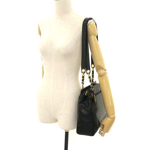 シャネル トリプルココ･キャビア･チェーントート  【Aランク】【中古】 CHANEL（シャネル） トリプルココ・キャビア・チェーントート Aランク