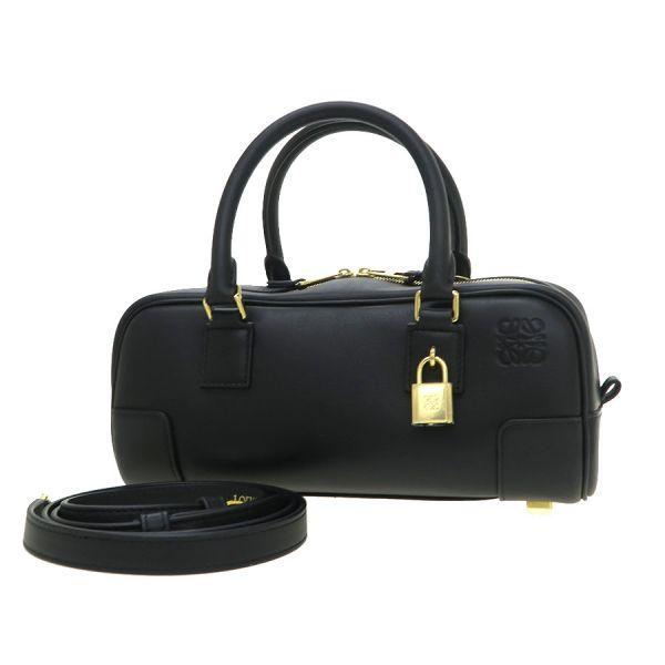 LOEWE アマソナ23クロップドバック (ナパカーフ) アマソナ23 クロップド バッグ（ナパカーフ） ブラック - ロエベ 日本