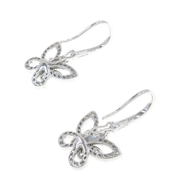 グラフ バタフライシルエットダイヤモンドドロップピアス Aランク