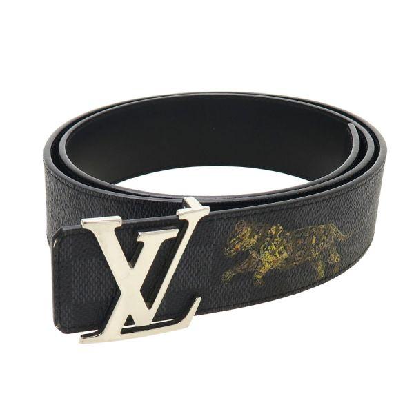 ヴィトン・ダミエグラフィット サンチュール・LVイニシアル Bランク