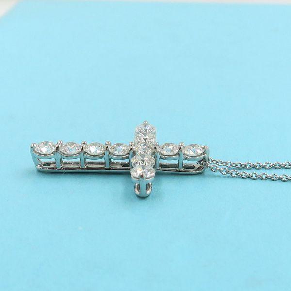TIFFANY&Co.（ティファニー） ダイヤクロスネックレス/ラージ Aランク