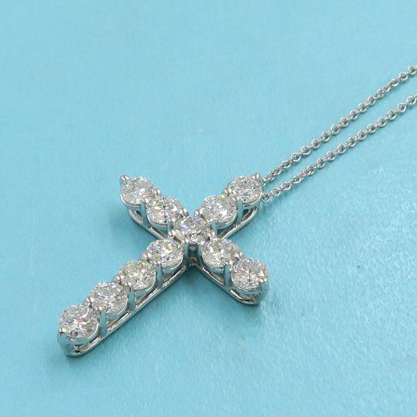 TIFFANY&Co.（ティファニー） ダイヤクロスネックレス/ラージ Aランク