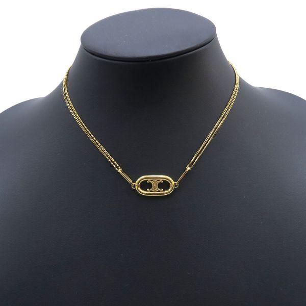 CELINE トリオンフ ネックレス　美品 ◇CELINE セリーヌ◇ミニトリオンフ ネックレス 関税送料込