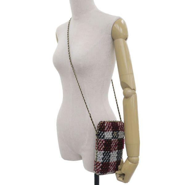 【ツイード♪】CHANEL ツイード フォンケース ブラウン CHANEL シャネル ツイードフォンケース Bランク. : 質屋さのや