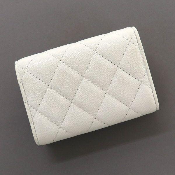 シャネル キャビア・マトラッセ・三つ折り財布  Aランク.の画像