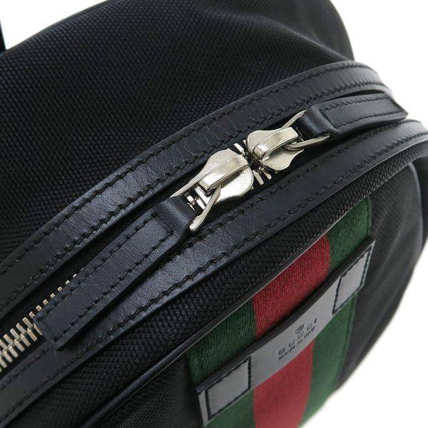 美品✨GUCCI リュックサック　バックパック　シェリーライン　黒　レシート付 GUCCI グッチ シェリーライン・リュック/アウトレット Bランク