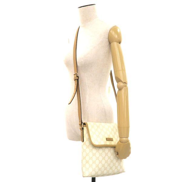 グッチ GGスプリーム･ショルダー  223666【Bランク】【中古】 GUCCI（グッチ） GGスプリーム ショルダーバッグ 223666 ベージュ 中古