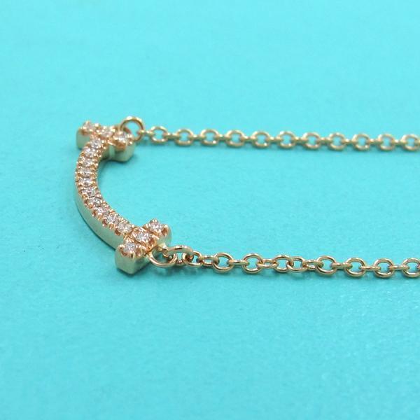 オープニング大セール ティファニー ネックレス Aランク Tスマイルダイヤネックレス ミニ ティファニー レディースアクセサリー