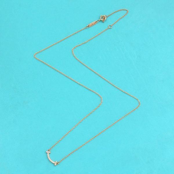 オープニング大セール ティファニー ネックレス Aランク Tスマイルダイヤネックレス ミニ ティファニー レディースアクセサリー