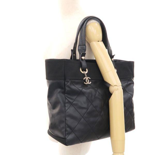 シャネル パリビアリッツ MM ブラック トート A4可 肩掛け ココチャーム シャネル パリビアリッツ MM ブラック トート A4可 肩掛け ココ