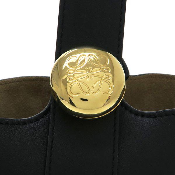 LOEWE（ロエベ） ペブル バケットバッグ ミニ(スムースカーフ) Aランク 