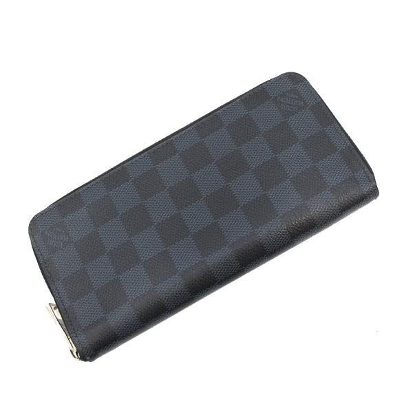 ルイヴィトン ダミエ 財布 コバルト ジッピー ウォレット ヴェル