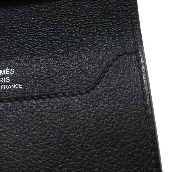 HERMES エルメス RMSカードケース 黒 エヴァーグレイン シルバー HERMES エルメス RMSカードケース 黒 エヴァーグレイン シルバー
