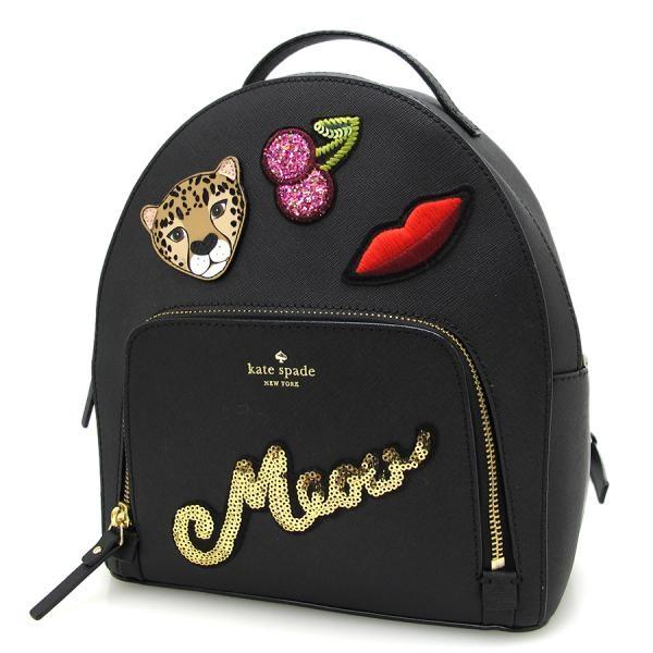 人気セール お洒落 ケイトスペード テイラー ブランド ロゴ鞄ミニリュック スペード黒 金 バッグ