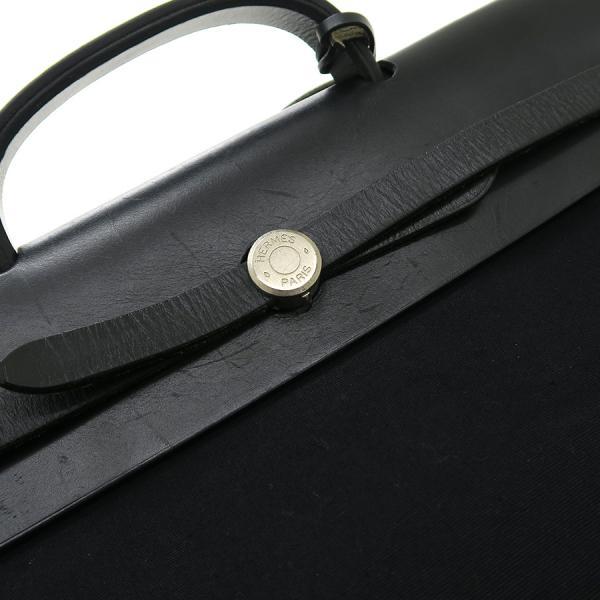 HERMES エルメス エールバッグMM 黒 トワルオフィシエ □C刻印 HERMES エルメス エールバッグMM 黒 トワルオフィシエ □C刻印
