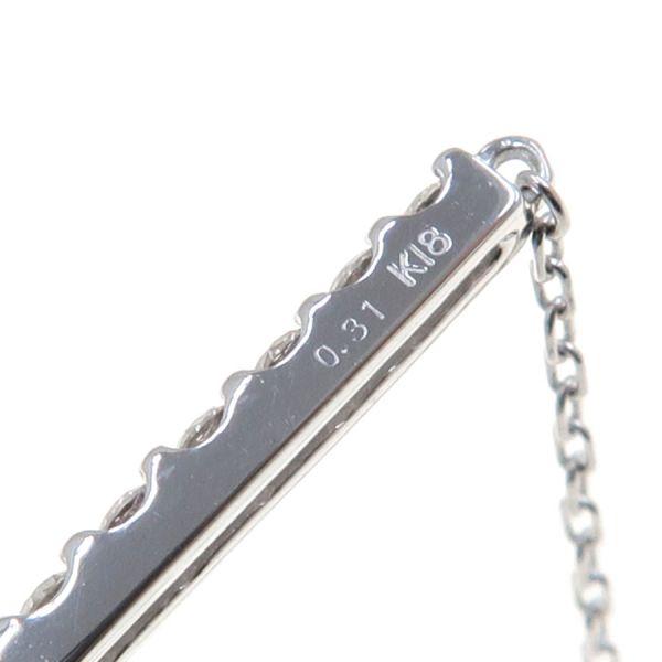ノンブランド宝石 K18WGダイヤネックレス  Aランク.の画像