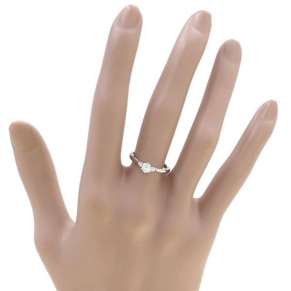 俄 ダイヤリング/白鈴/D0.226ct#10  Aランク.の画像