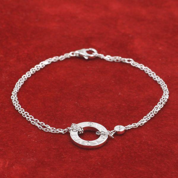 □極美品 Cartier カルティエ LOVEラブサークル ブレスレット2PD 