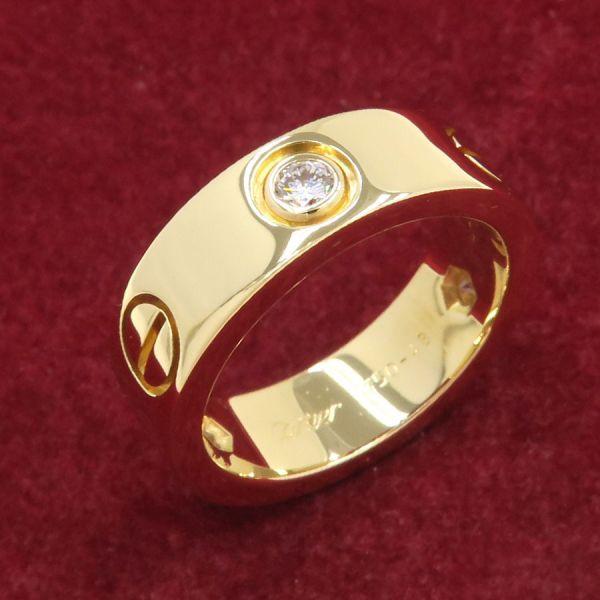 Cartier（カルティエ） ラブリング/ハーフダイヤ#48(日本サイズ8号近辺