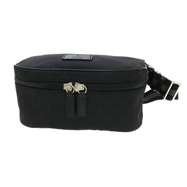 GUCCI グッチ ナイロン GG ウエストバッグ ブラック GUCCI（グッチ） GGナイロン・ウエストバッグ/アウト Aランク. : 質屋