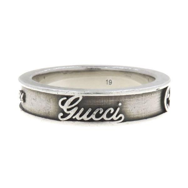 GUCCI（グッチ） インターロッキングロゴリング#19 925SV/6.6g Bランク