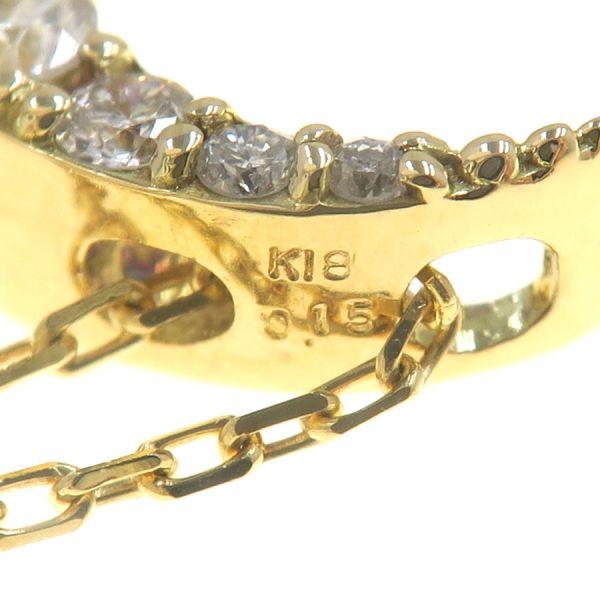 ノンブランド宝石 K18ダイヤネックレス/ムーン  Aランク.の画像