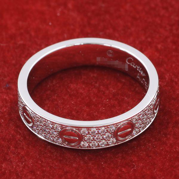 Cartier カルティエ ミニラブリング/パヴェダイヤ#49(日本サイズ Cartier カルティエ ミニラブリング/パヴェダイヤ#49(日本サイズ
